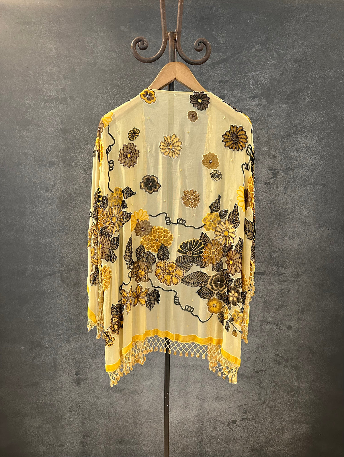Vintage Short Jacket "Yellow Ivy"