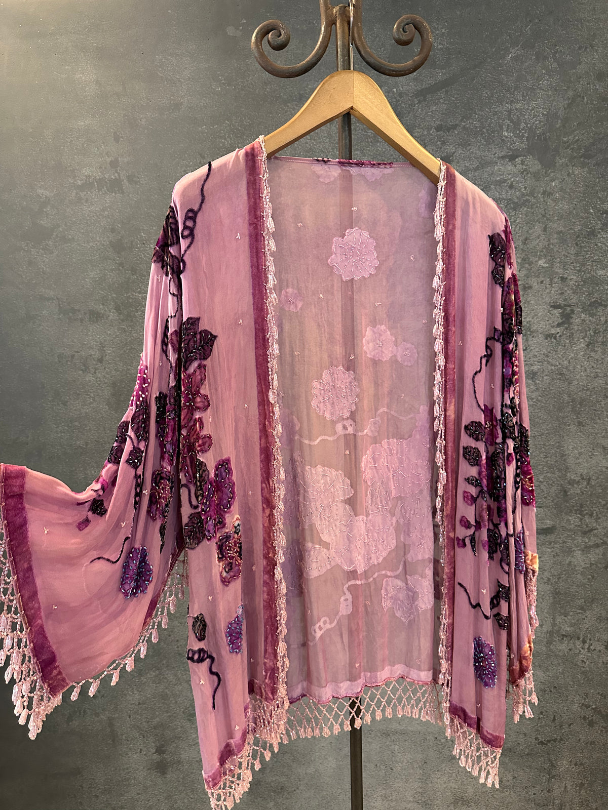 Vintage Short Jacket "Lavender Ivy"