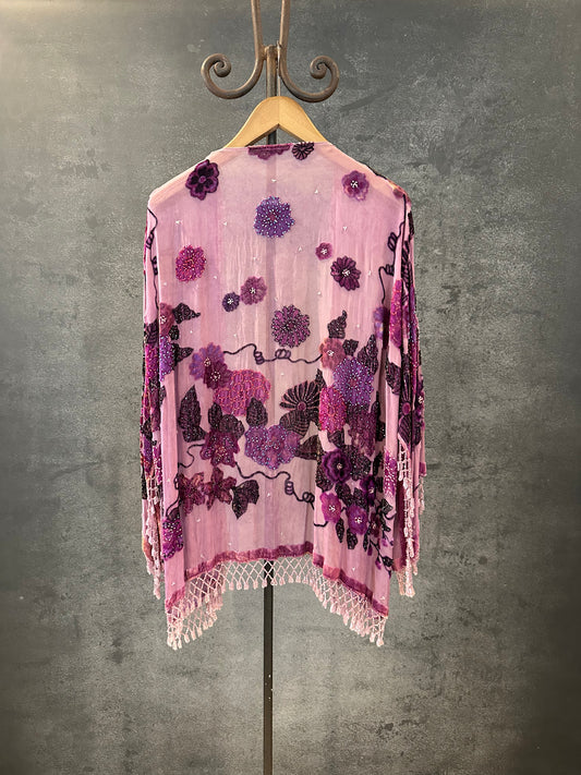 Vintage Short Jacket "Lavender Ivy"