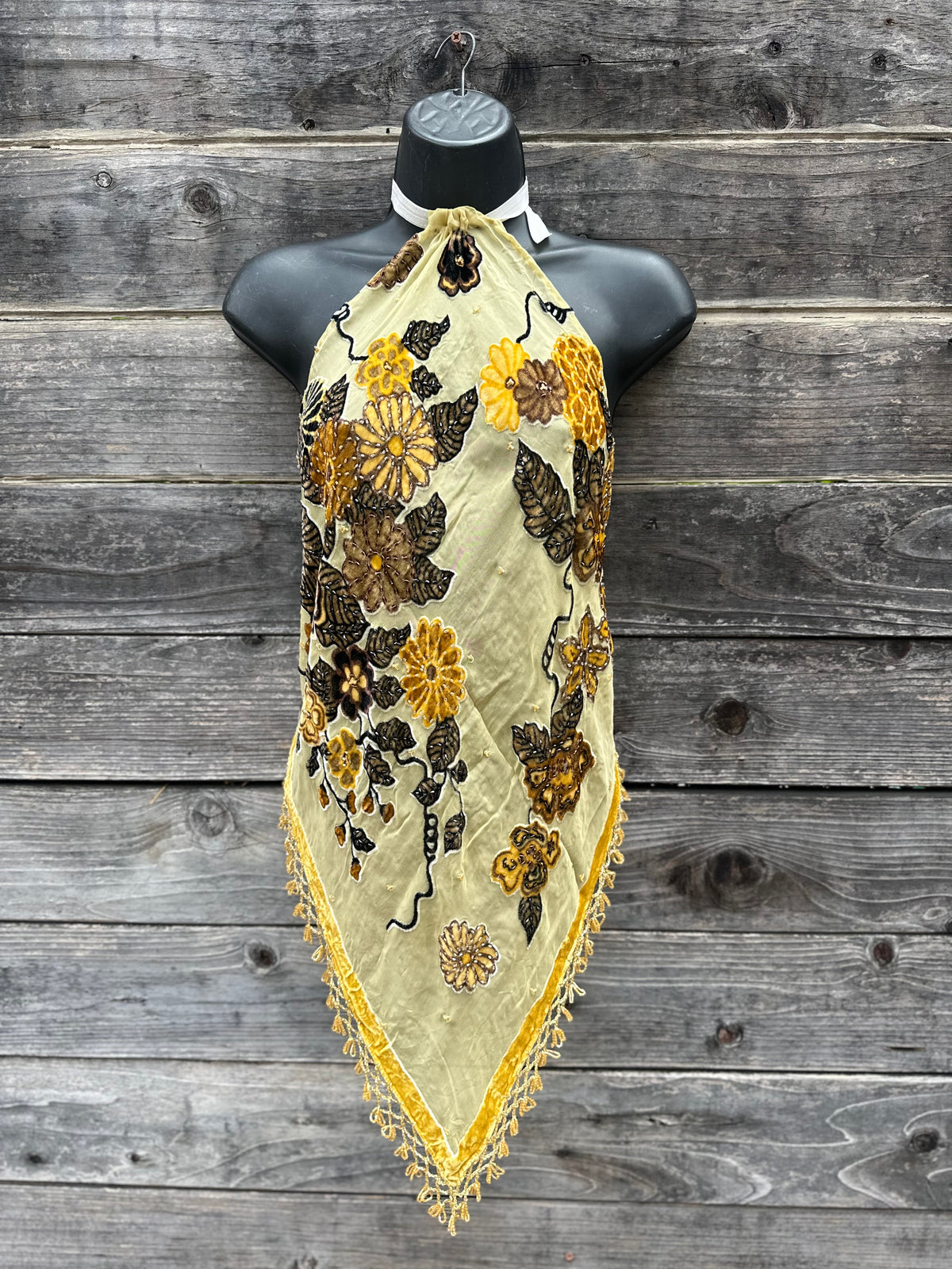 Floral Beaded Halter top