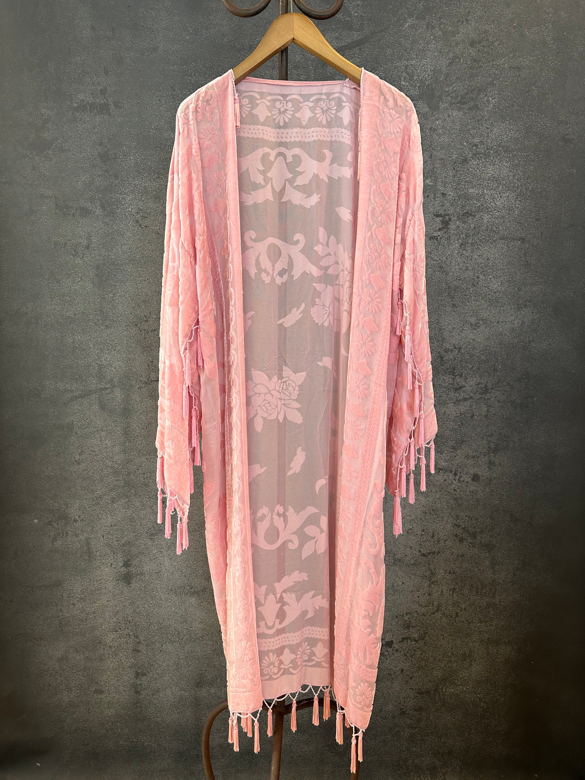 Pink Flower Long Jacket