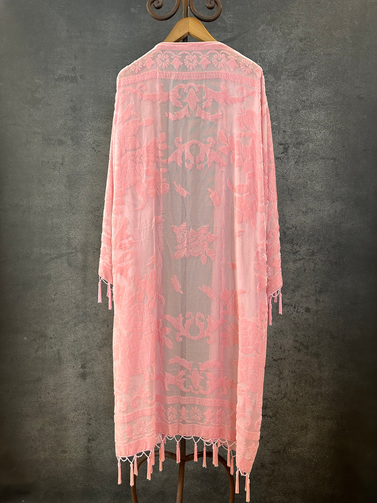 Pink Flower Long Jacket