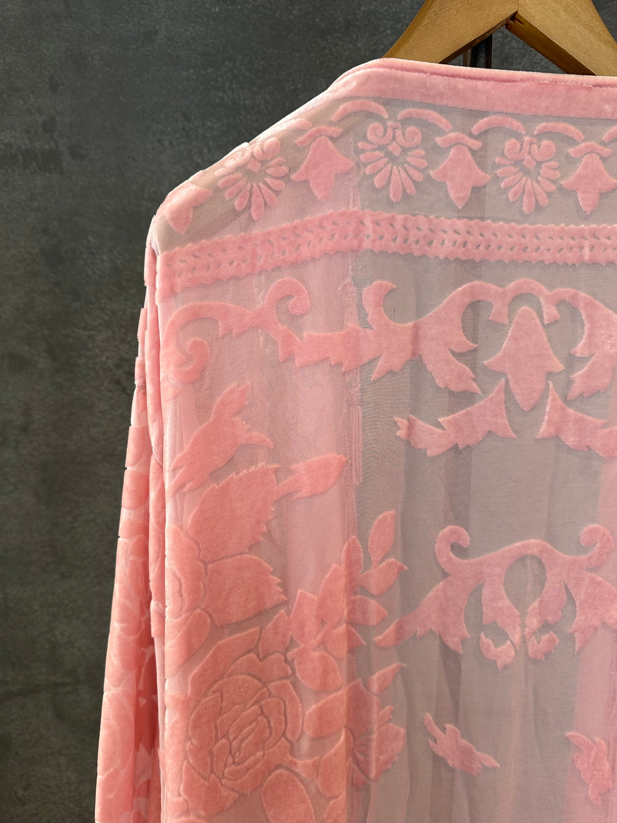 Pink Flower Long Jacket