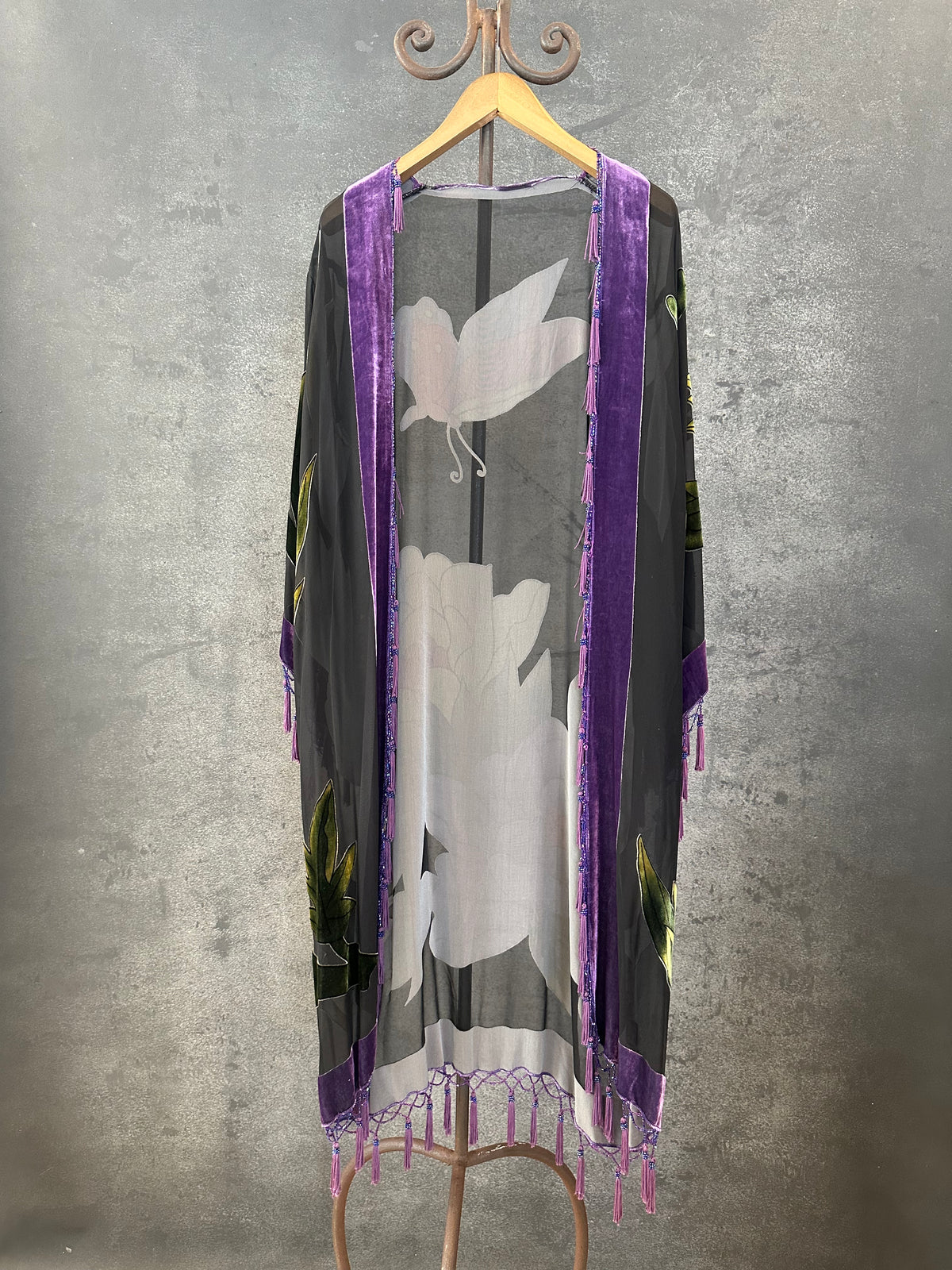 Purple Butterfly Long Jacket