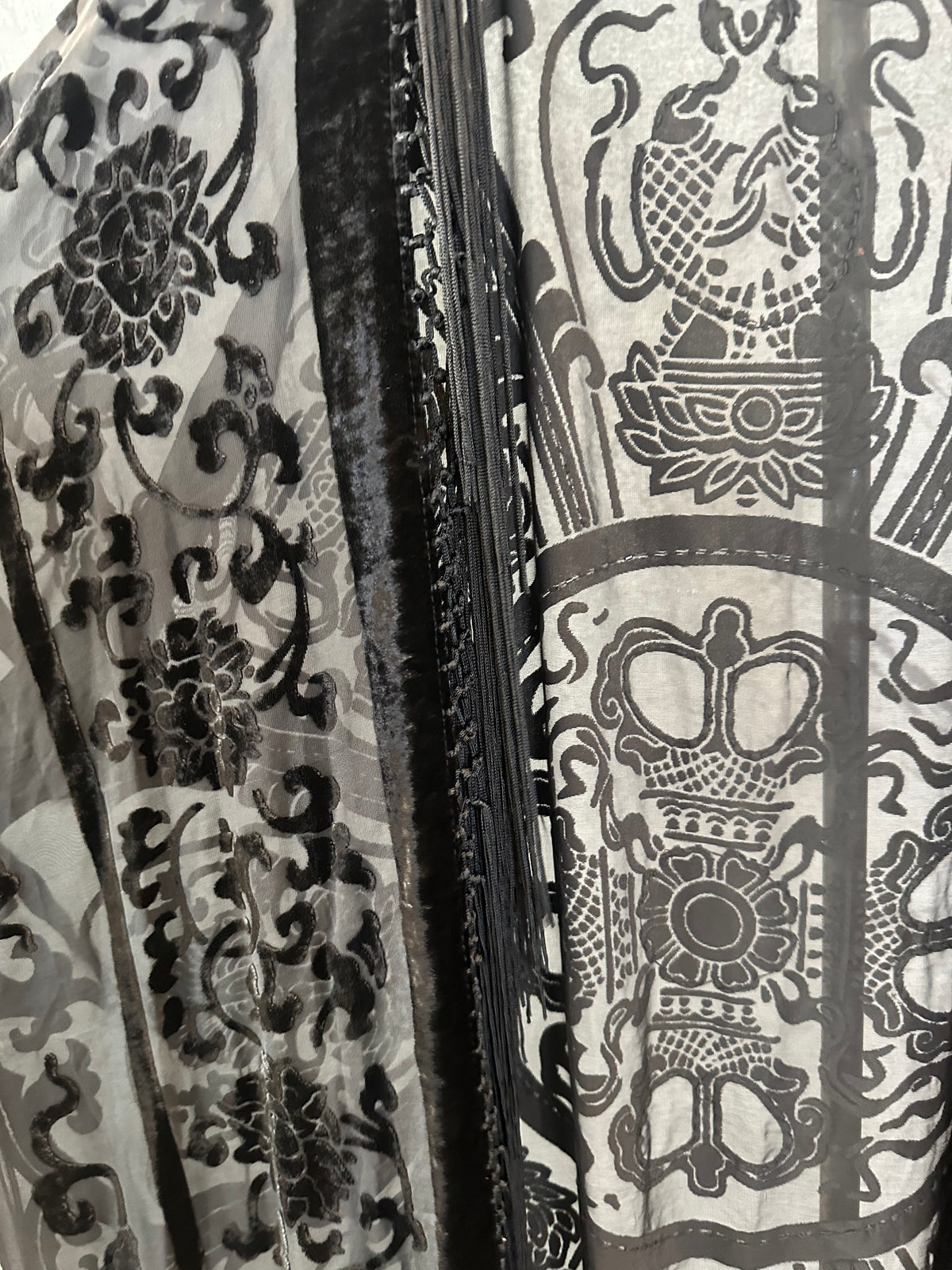 Black Medallion Long Jacket
