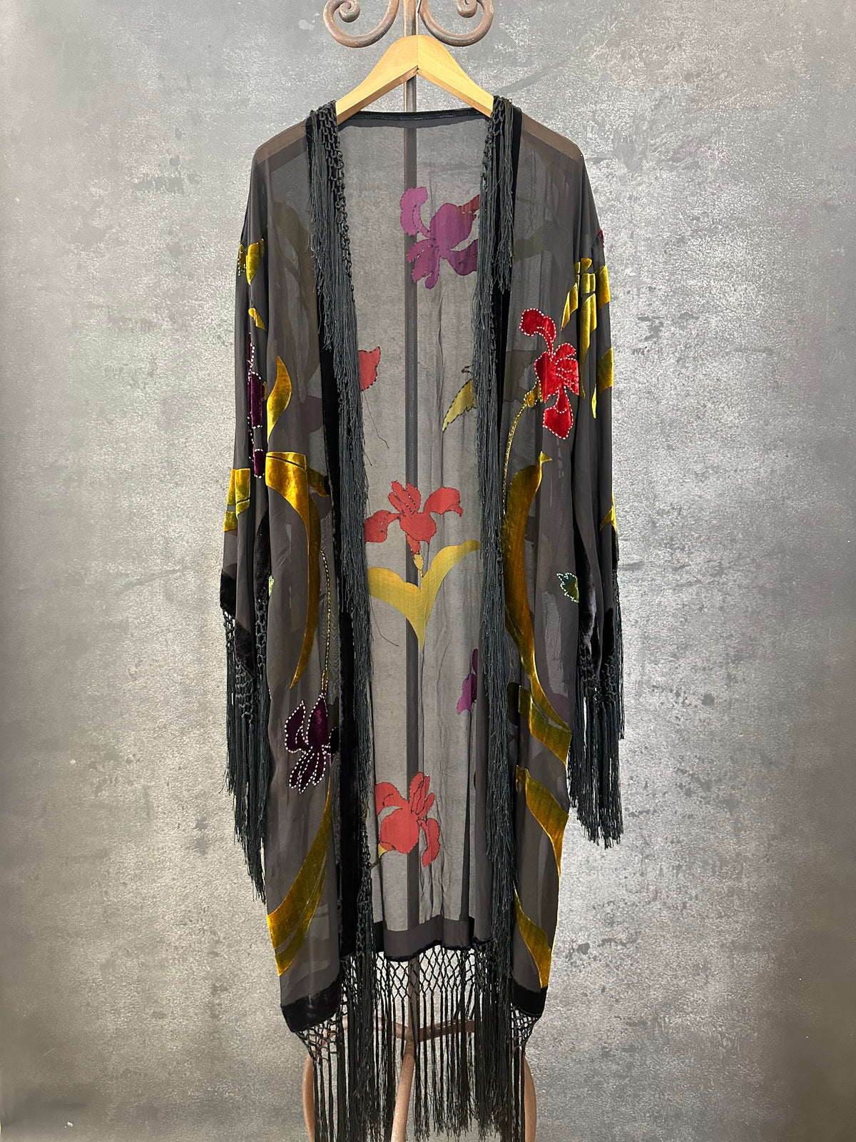 Black Hummingbird Long Jacket