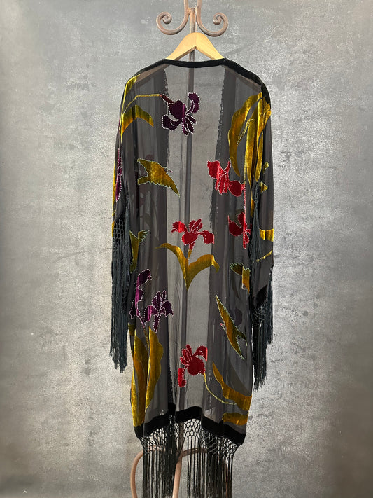Black Hummingbird Long Jacket